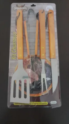 Kit 4 peças para churrasco