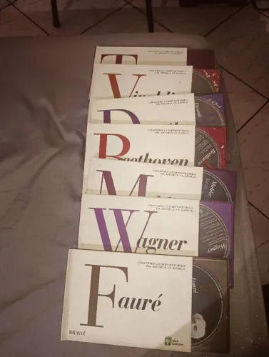 7 CDs de música clássica com toda a história w coleções.