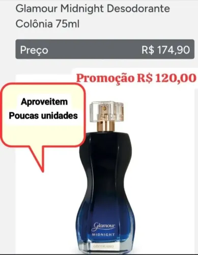 Promoção glamour o Boticário