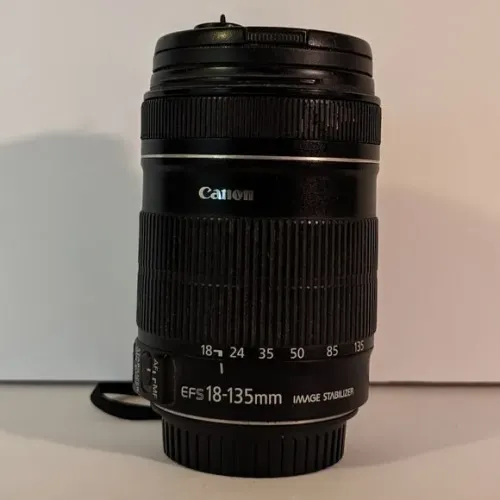 Lente Canon 18-135 MM com filtro UV 67mm