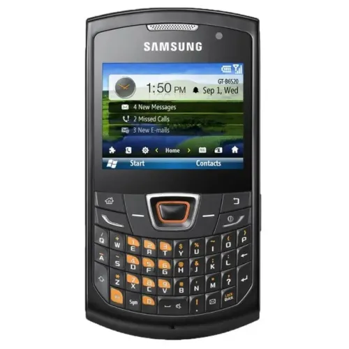 Celular Samsung B6520L Omnia Pro Câmera 2MP 3G Windows Mobile 6.5 Teclado Qwerty FM MP3 Bl