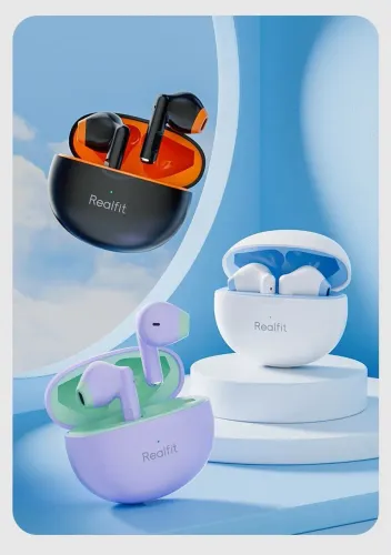 Fone de ouvido Realfit F2 sem fio BLUETOOTH 5.3