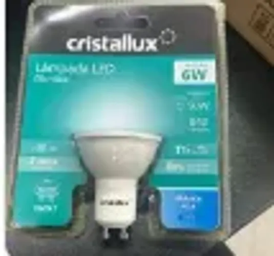 LAMPADA GU10 6W 6500°K 36° BIVOLT 50/60HZ CRISTALUX DICROICA