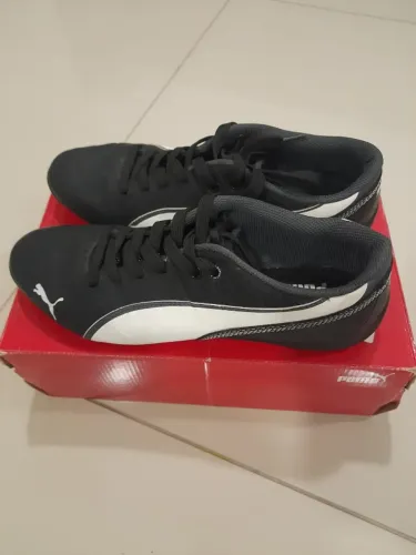 Tênis Puma casual couro - Preto