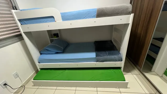 Cama Treliche branca solteiro