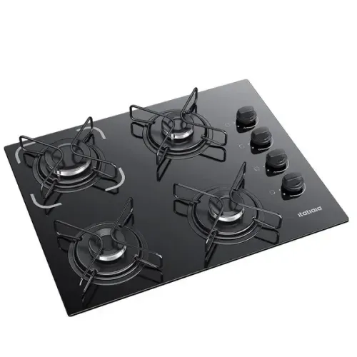 Cooktop 4 Bocas Itatiaia Essencial com Mesa de Vidro Temperado e Acendimento Automático