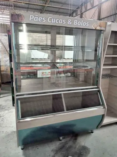 Armário expositor de pães Chimafrio MDF - Marcos