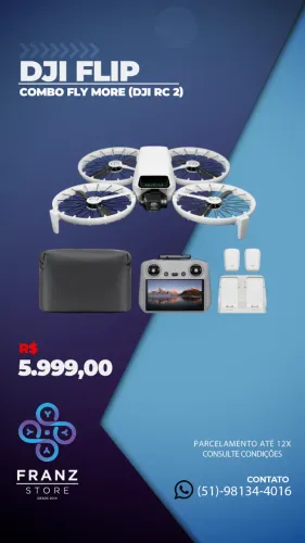 Drone DJI Flip Fly More Combo (Dji rc 2)