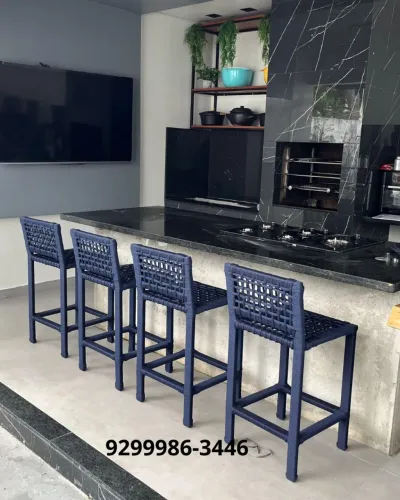 Banquetas quadradas em corda náutica 