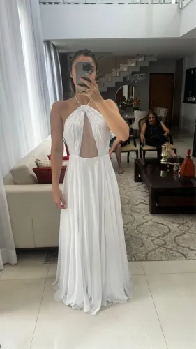 Vestido Musseline de forro acetinado