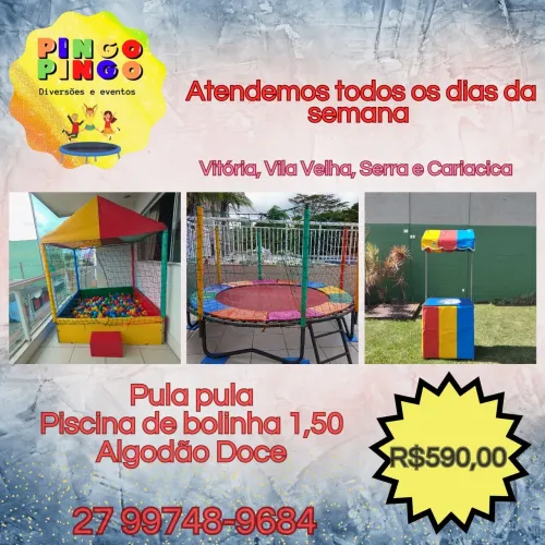 Pula Pula, Piscina de Bolinha, Algodão Doce - Diversão Completa!