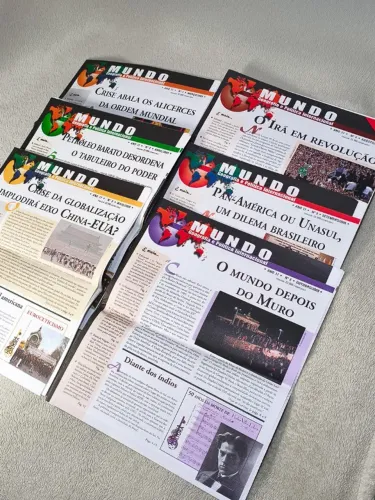 Coleção Jornal Mundo - Geografia e Política Internacional - 6 Edições Antigas 2009 Ano 17