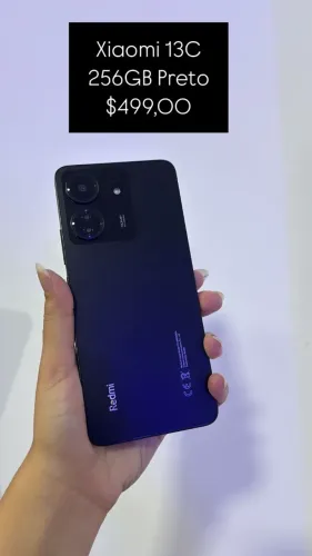 Xiaomi 13C 256GB Preto $499,00