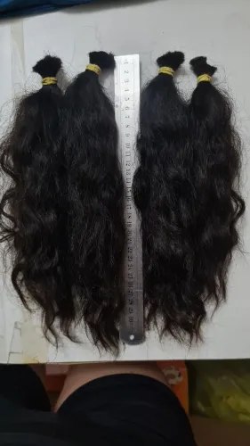 Cabelo humano virgem - 30cm - 116g - ondulado