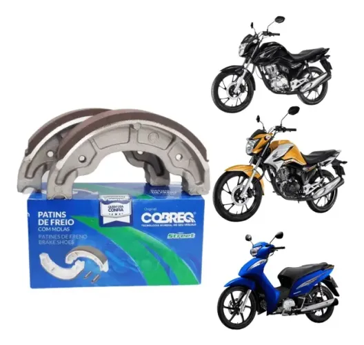 Lona De Freio Traseira Moto Cg/titan/fan/start 125 150 160