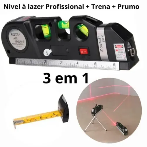 Nível laser profissional trena prumo/entrega grátis jp