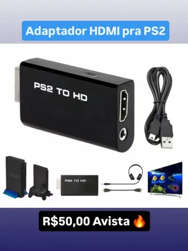 Adaptador HDMI PS2 Novo !!!