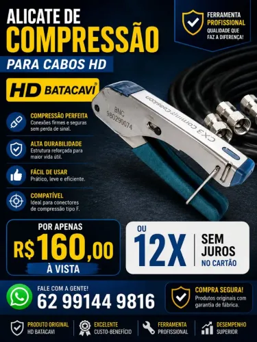 ALICATE DE COMPRESSAO
