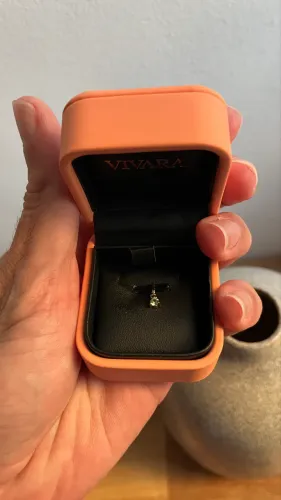 Pingente Ouro 18k Vivara Colors safira verde 3mm