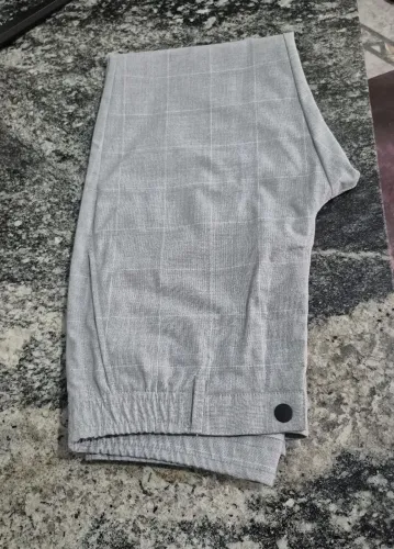 Zara - Calça de Alfaiataria Slim (Cinza)