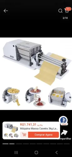 Conjunto Maquina Massa Caseira 3kg - Kit completo