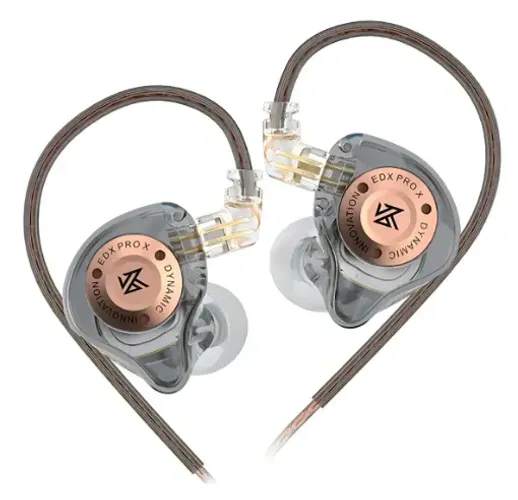 Fone De Ouvido Kz Edx Pro X Cinza Com Microfone
