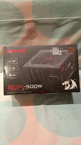 Fonte Redragon RGPS 500W 80 Plus Bronze Nova Lacrada