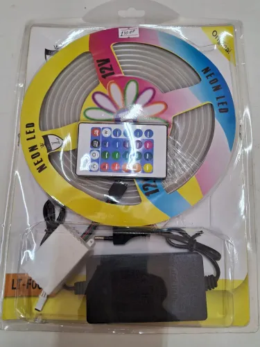 Fita de LED Néon várias cores Controle Remoto e Fonte LTF067