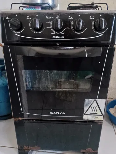 Fogão Atlas Coliseum 3 bocas com forno - Funcionando