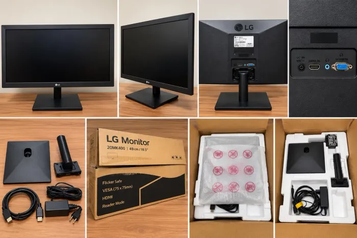Monitor LG 19,5? LED HDMI VGA - Modelo 20MK400