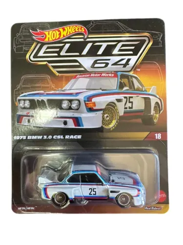 Hot Wheels Elite 64 1975 Bmw 3.0 Csl Race