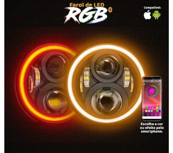 Vendo farol RGB angel eyes 