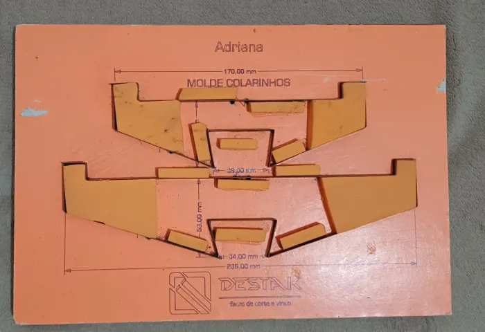 Faca de corte colarinho pet