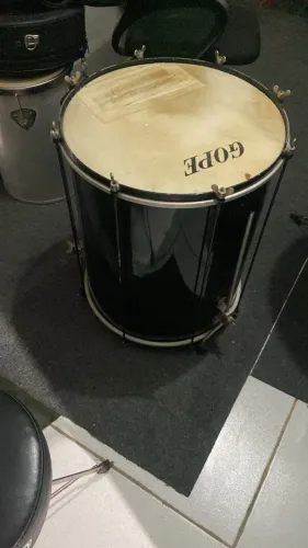 Surdo Contemporânea 18 Pol. 55cm Alumínio Com Tripé