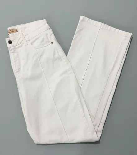 calça branca wide leg principessa