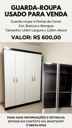 Roupeiro guarda roupas