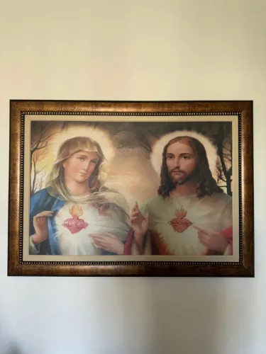 Quadros Sagrado Coração de Jesus & Maria e S. Ceia