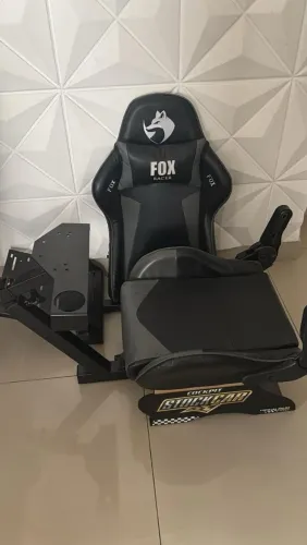COCKPIT SUPORTE PARA VOLANTE COM BANCO AJUSTÁVEL