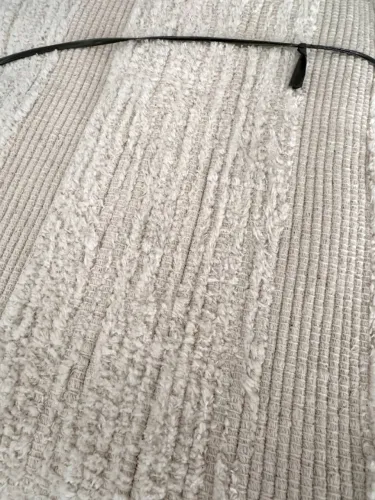 Tapete para sala, marca Aveia Tapeçaria na cor crú