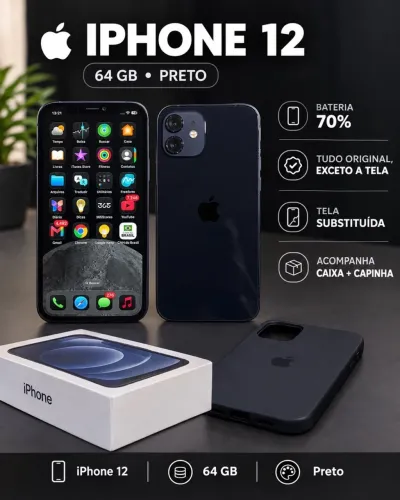 iPhone 12 64gb Preto