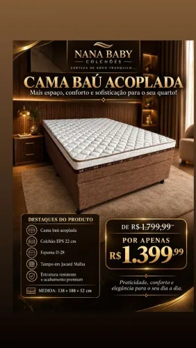 Cama Baú Acoplado