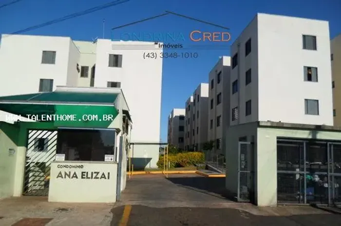Apartamento para Venda em Cambé, Condominio Residencial Ana Eliza, 2 dormitórios, 1 banhei