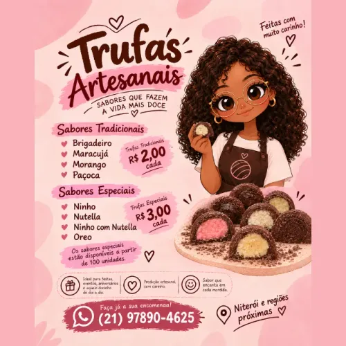 Trufas Artesanais em Niterói - A partir de R$ 2,00
