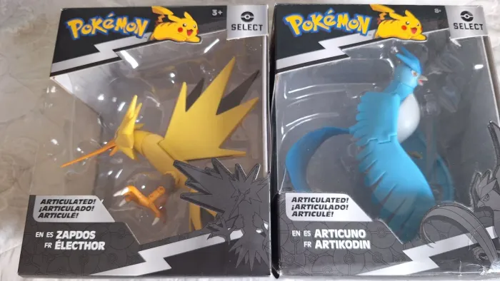 Pokemon Jazwares Select Zapdos e Articuno 