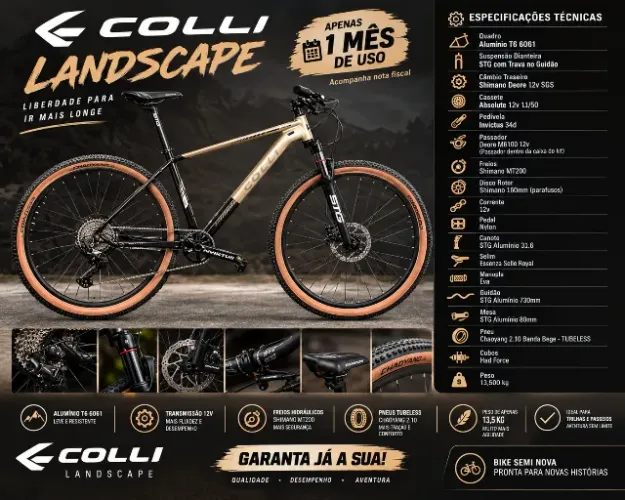 Bicicleta aro 29 12V Shimano
