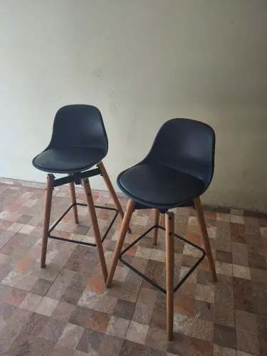 Kit duas Banquetas Altas Giratórias Tok&Stok
