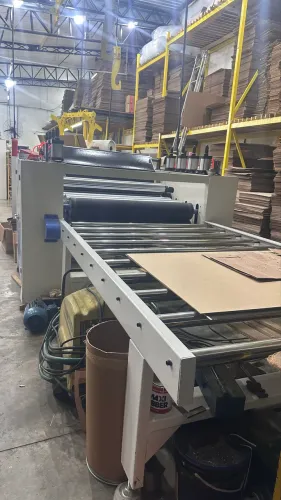 Máquina Laminadora Industrial Para MDF - Linha Completa 1,30 m