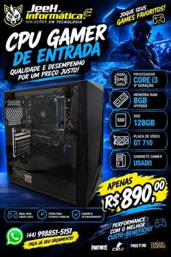 CPU GAMER DE ENTRADA