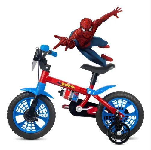 Bicicleta Homem Aranha Spider Man Bike Bike Aro 12 Criança  Azul/vermelho Xs Spider Man