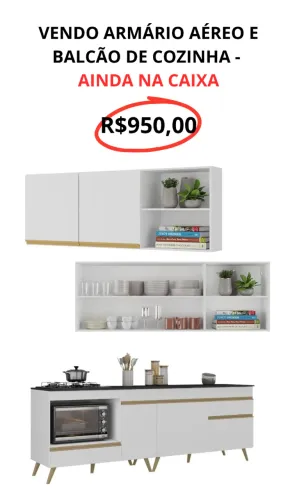 Armário de cozinha - aéreo e balcão